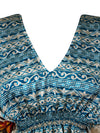 Women's Stylish Dark Blue, Kaftan, Recycle Silk Tunic Kaftan, SML