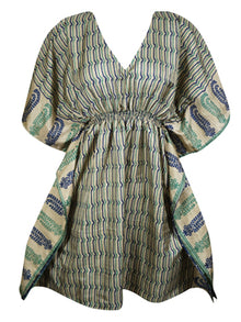  Women Summer Green Beach Kaftan, Resort Wear Caftan Dresses One size