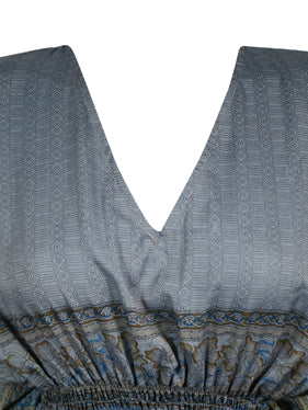 Summer Beach Kaftan Dress Dark Gray Resort Wear Caftan Dresses One size