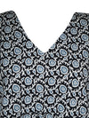 Womens Floral Beach Coverup Kaftan Dress Long Summer Caftan Loungewear XL