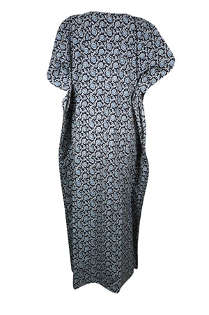 Womens Floral Beach Coverup Kaftan Dress Long Summer Caftan Loungewear XL