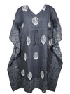 Womens Summer Midi Cotton Kaftan Dress