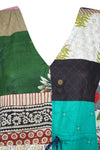Womens Maxi Kaftan Dress, Patchwork Lounger, Cotton Resort Wear Maxidress One size