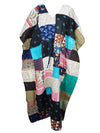Patchwork kimono Kaftan, Cotton Colorful Maxidress, Beach Resort Wear Kaftan L-3XL