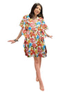 Floral Printed Kaftan Dress – Women’s Maternity Caftan for Beach & Resort Wear L-2XL