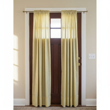  Pair of Indian Sari Curtains – Gold Cream Drape Panels, Handmade Bed Canopy Curtains