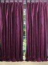Purple Tab Top Curtain Panels – Handmade Drapes for Bedroom & Living Room