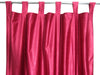 2 Pink Velvet Texture Curtains – Handmade Tab Top Drapes for Windows