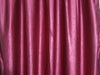 2 Pink Velvet Texture Curtains – Handmade Tab Top Drapes for Windows