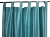 2 Sea Blue Velvet Curtains – Handmade Tab Top Drapes, Luxurious Textured Window Panel