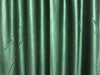 2 Green Velvet Curtains – Handmade Tab Top Drapes for Windows, Luxurious Textured Drapes