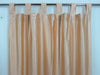 Peach Tab Top Curtain Panels | Handmade Drapes for Bedroom & Living Room 