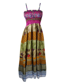 Womens Deep Wine Colorful Flared Strapdress, Maxi Dress, Boho Beach Dresses, S/M