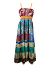Women Sari Silk Maxi Dress
