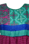 Bohemian Summer dress, Fuchsia Pink Short Dresses for Women, Shift Dress M