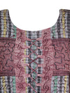 Women's Rustic Brown Medieval Maxidress, Embroidered Long Maxi Dress, Travel Dress XL