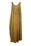 Vintage Hippie Boho Dress, Mellow Embroidered Bohemian Comfy Long Dresses Gift L