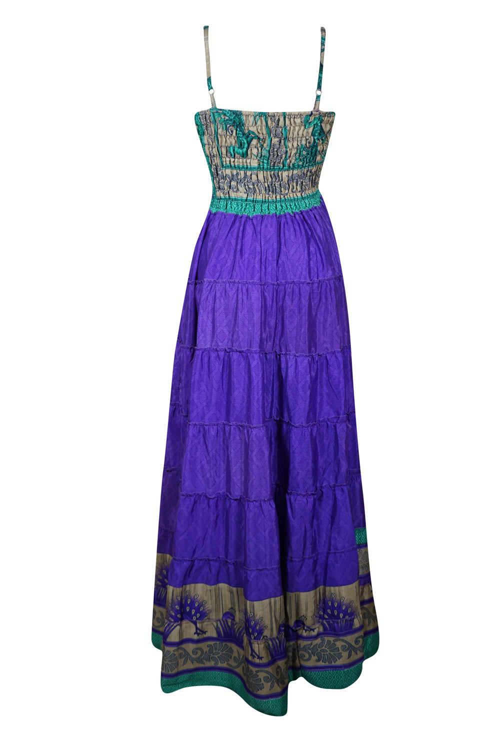 Womens Spanish Violet Maxi Dress Strappy Flowy Summer Beach Dress S/M Womens Spanish Violet Maxi Dress Strappy Flowy Summer Beach Dress S/M