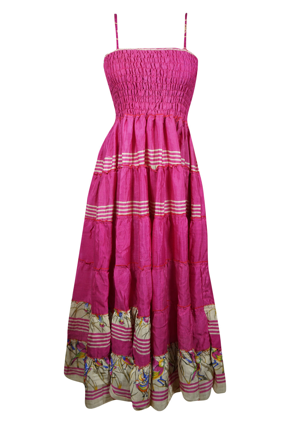 chinese dress ladies Dressystar Yellow Women Floral Maxi Dresses Boho Beach Party Dress main image 1