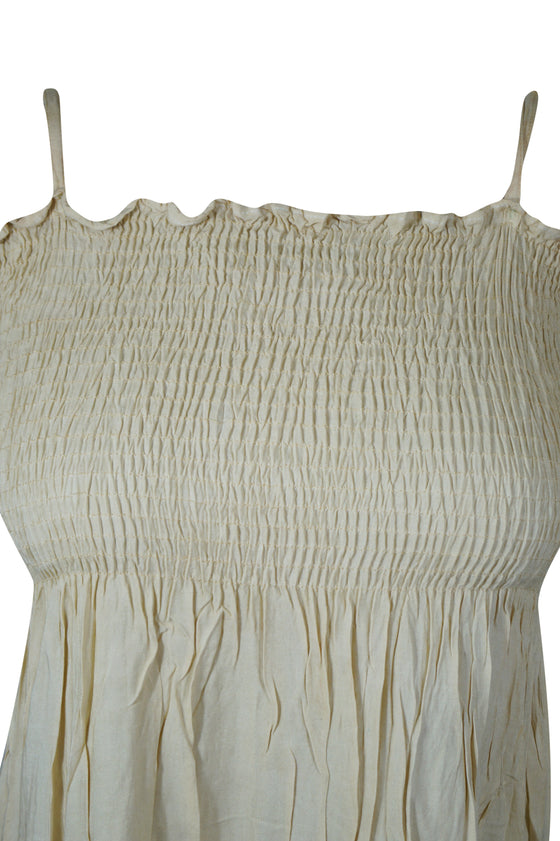 Women’s Strappy Beige & Brown Maxi Dress – Elegant Summer Party & Beachwear SM