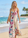 Women's Summer Maxi Dress Pink Purple Boho Dress | Flowy Vacation Dress S/M