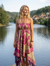 Women’s Purple Boho Dress | Handmade Summer Beach Dress & Resort Wear S/M