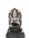PRE ORDER Natural Stone Buddha Garden Fountain Statue Handcarved Gray Granite