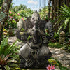 PRE ORDER Natural Stone Ganesha Garden Statue Handcarved Granite Stone