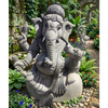 Pre-Order Ganesha Stone Sculpture – Hand Carved Granite Outdoor Garden Statue
