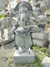 PRE ORDER-Natural Stone Ganesha Garden Statue Handcarved Granite Stone