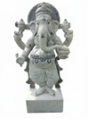 PRE ORDER-Natural Stone Ganesha Garden Statue Handcarved Granite Stone
