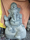 Pre-Order Ganesha Stone Sculpture – Hand Carved Granite Outdoor Garden Statue
