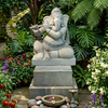 Pre-Order Ganesha Stone Sculpture – Hand Carved Granite Outdoor Garden Statue