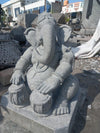 PRE ORDER-Natural Stone Ganesha Garden Statue Handcarved Granite Stone