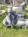 PRE ORDER-Natural Stone Ganesha Garden Statue Reclining Ganesh Handcarved