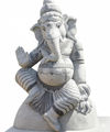 Pre-Order Hand Carved Ganesha Stone Sculpture – Granite Outdoor Garden Statue