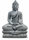 Natural Stone Protection Buddha Garden Statue Handcarved Granite