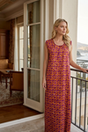 Women's Sleeveless Boho Kaftan Maxi Dress | Cotton Caftan Nightgown Casual Wear 