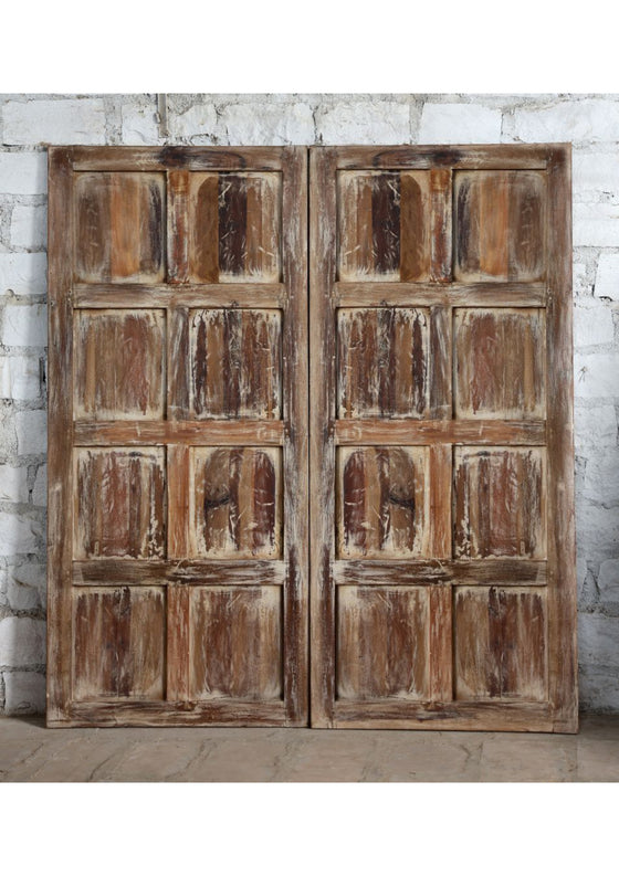 Vintage Carved Wooden Door Farmhouse Pantry Large Barn Doors 80x36