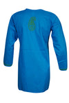 Sea Blue Boho Tunic – Hand-Embroidered Coastal Cotton Short Tunic S