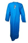 Summer Breeze Tunic in Blue – Boho Cotton Kurti with Handcrafted Embroidery L
