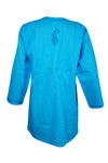 Sea Blue Coastal Charm – Hand-Embroidered Boho Cotton Short Kurti L