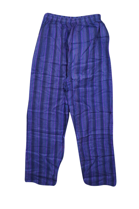 Women's Boho Harem Pants – Yoga Navy Blue Trousers & Bohemian Beach Pants  S/M