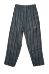 Women's Black Striped Wide-Leg Pants – Boho High-Waist Harem Pant Beach & Travel S/M