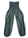 Hippie Cotton Green Blue Harem Pants