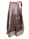 Womens Sari Wrap Skirt  Purple Around Skirts One size