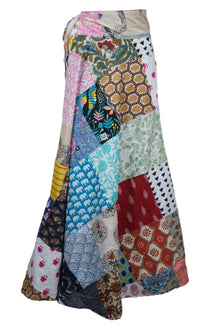  Women Hippie Exotic Bohemian Beach Long Wrap Skirt in Pink Cotton