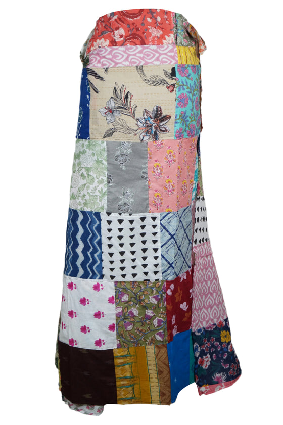 
Boho Beige Multi-Floral Wrap Skirt – Effortless Chic Beachwear for Free-Spirited Women
