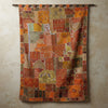 Vintage Russet Patchwork Wall Hanging – Handmade Ethnic Tapestry