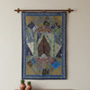 Blue Vintage Indian Tapestry – Embroidered Wall Decor & Boho Wall Hanging